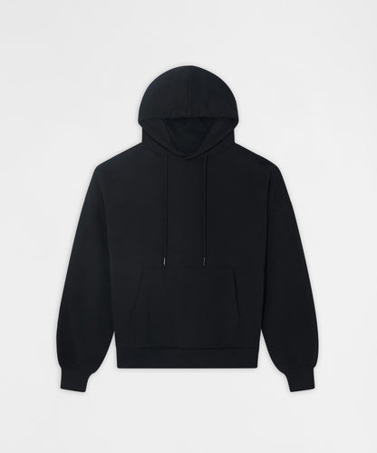 Reason Clothing Signature | Essential Pull Over Boxy Fit Hoodie - Black