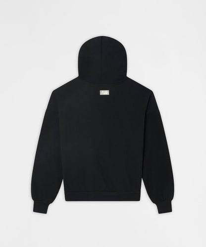 Reason Clothing Signature | Essential Pull Over Boxy Fit Hoodie - Black
