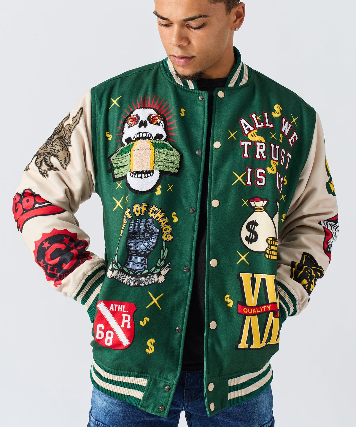 Reason Clothing Everyday | Cash Flow Varsity Jacket