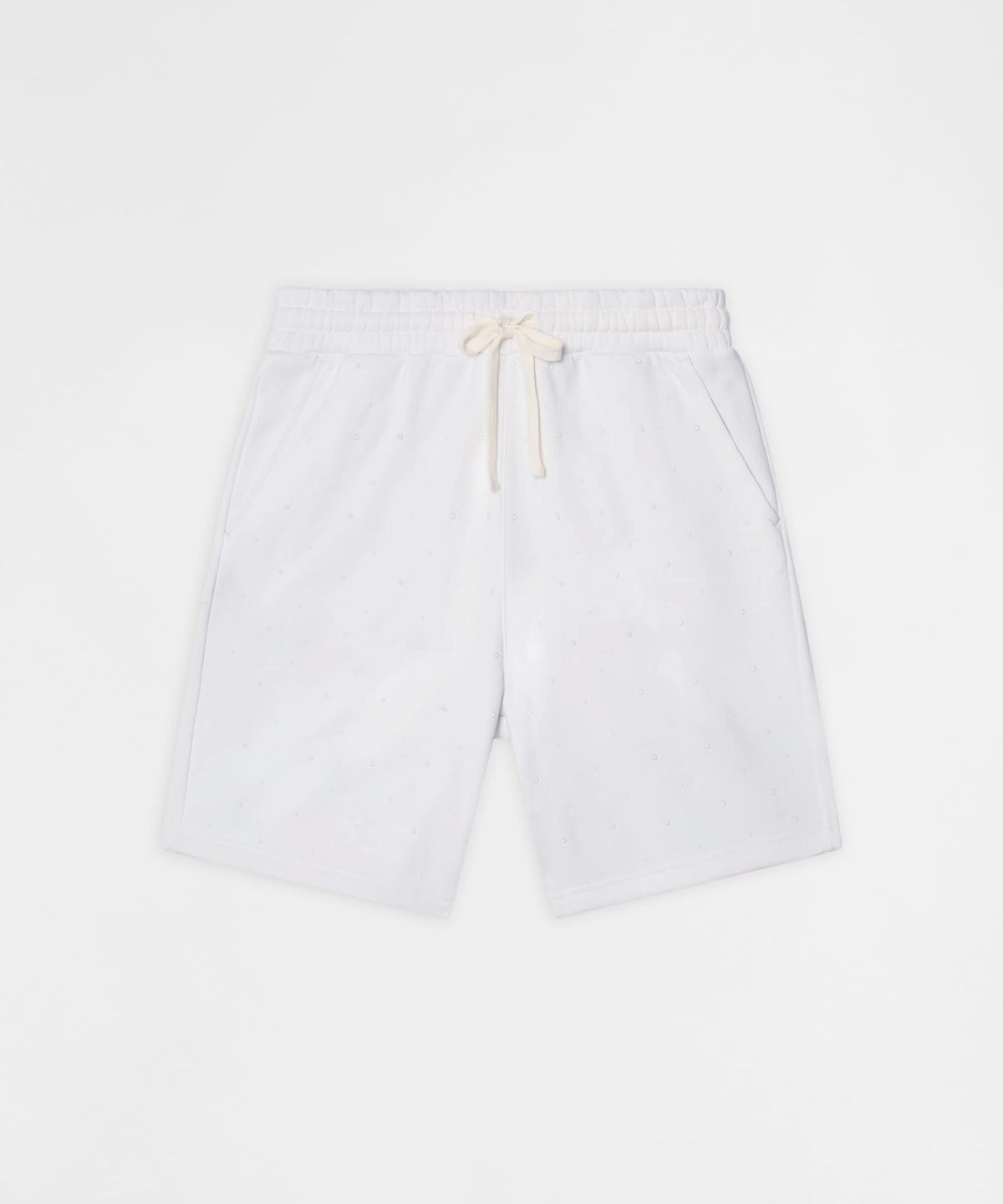 Reason Clothing Deals | Washed Rhinestone Short - White