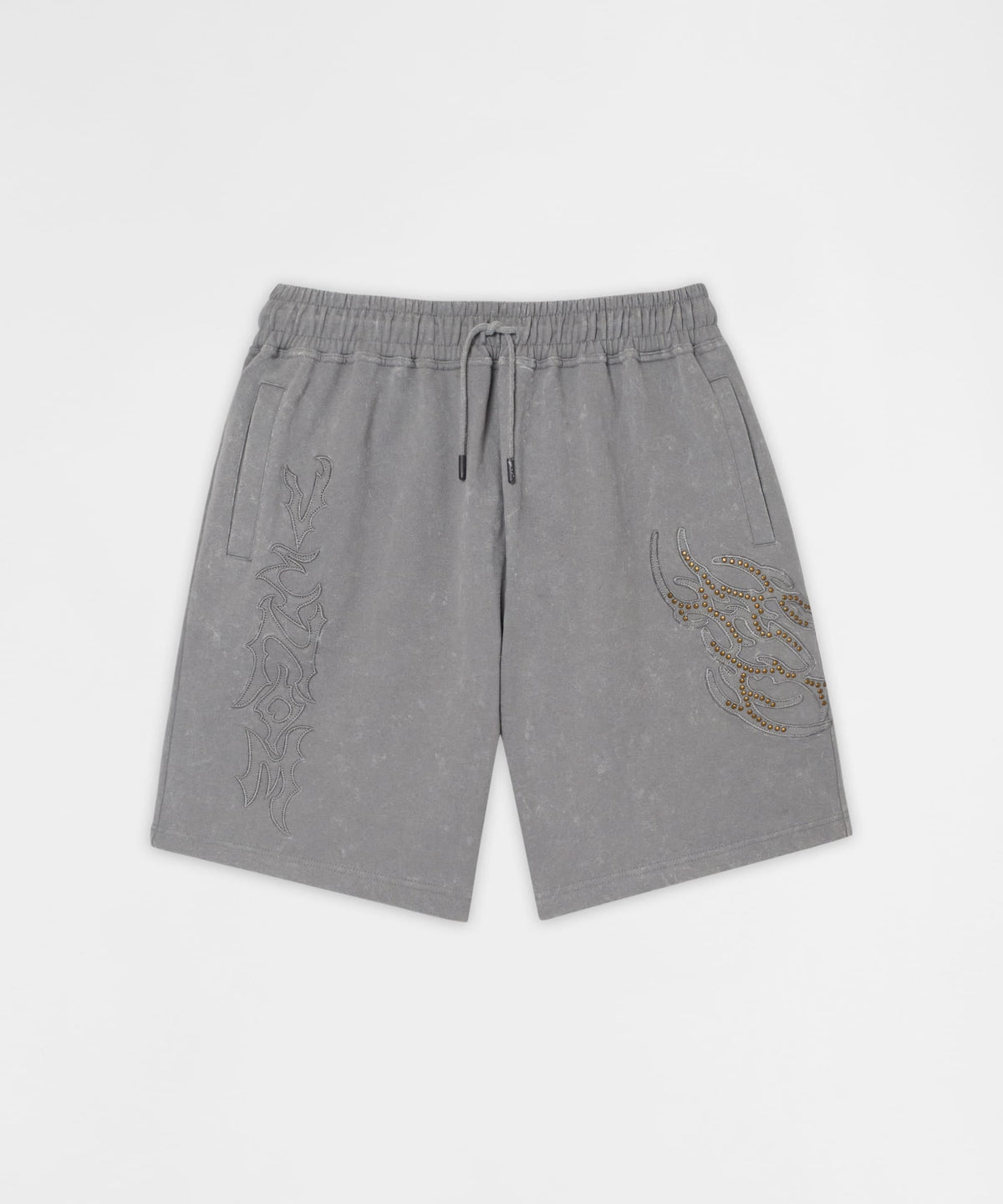 Reason Clothing Top Pick | Legends Studded Fleece Short - Gray