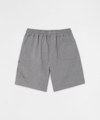 Reason Clothing Top Pick | Legends Studded Fleece Short - Gray