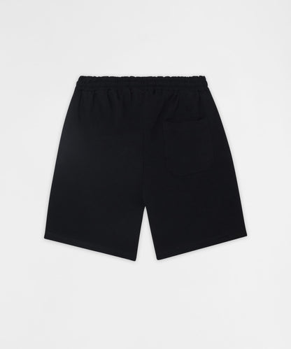 Reason Clothing Classic | Money Never Sleeps Embroidered Fleece Shorts - Black