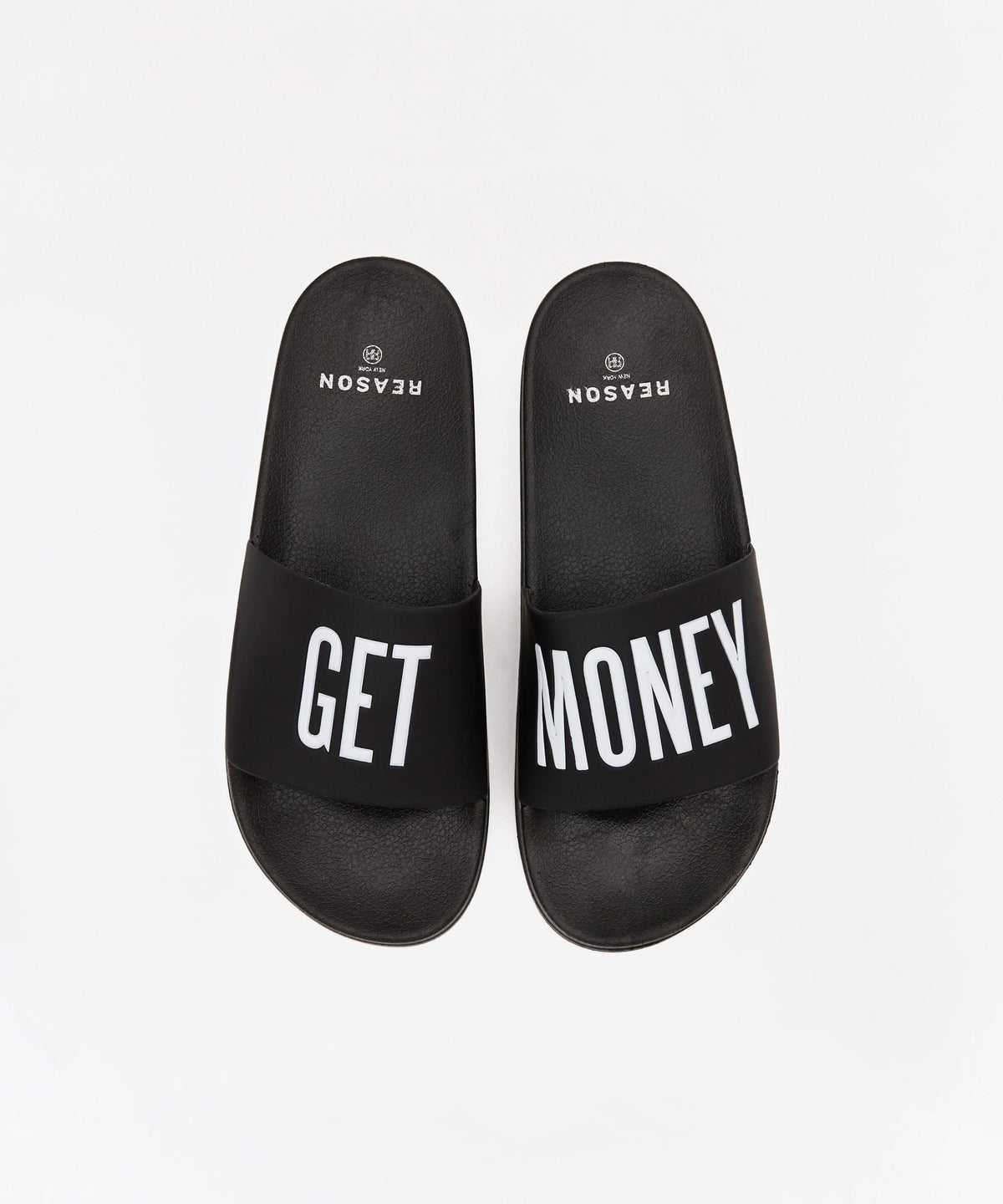 Reason Clothing Premium | Get Money Black And White Logo Slides
