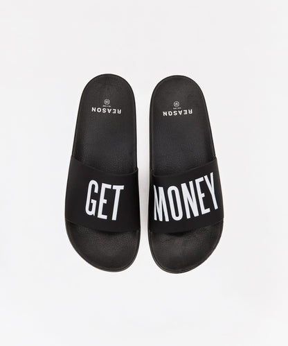 Reason Clothing Premium | Get Money Black And White Logo Slides