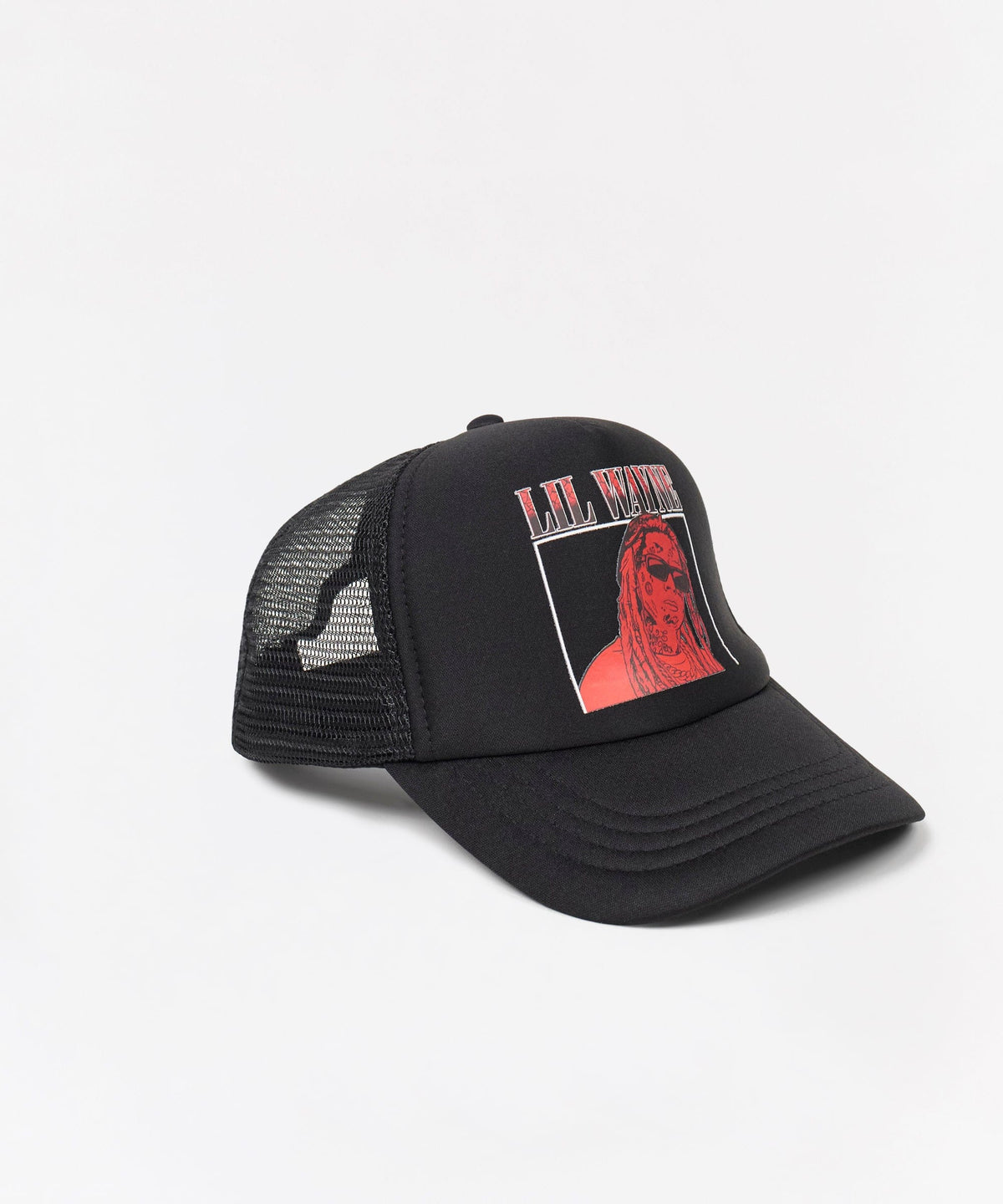 Reason Clothing Popular | Lil Wayne Trucker Graphic Hat - Black