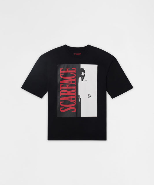 Reason Clothing Special Offer | Scarface Split Graphic Tee - Black
