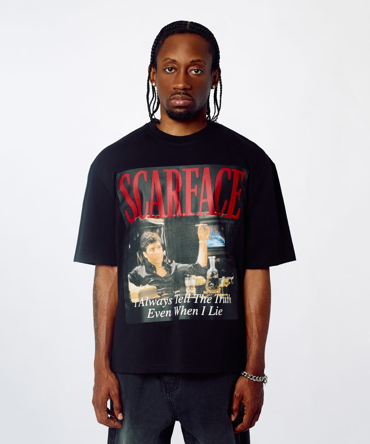 Reason Clothing Customer Favorite | Scarface Lie Graphic Tee - Black
