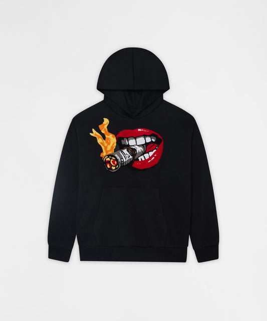 Reason Clothing Best Price | Smoking Money Chenille Hoodie - Black