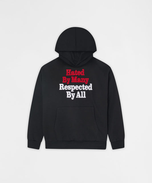 Reason Clothing Deals | Hated By Many Chenille Hoodie - Black