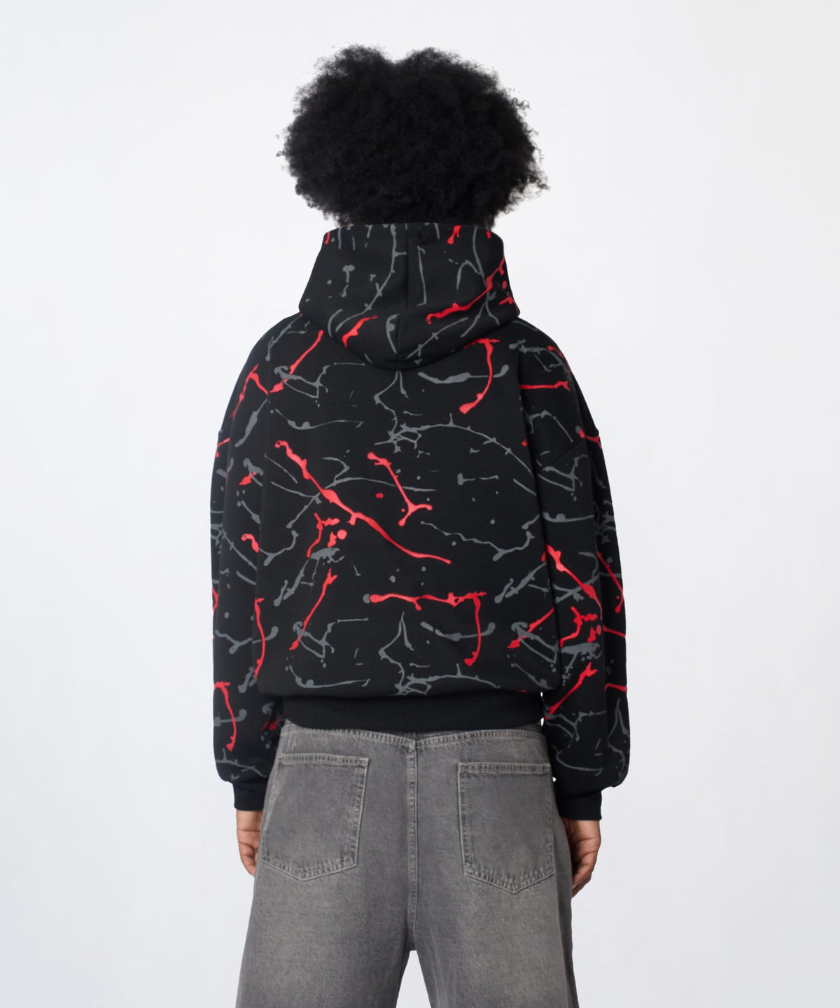 Reason Clothing Everyday | Lord Forgive Me Chenille Hoodie - Black