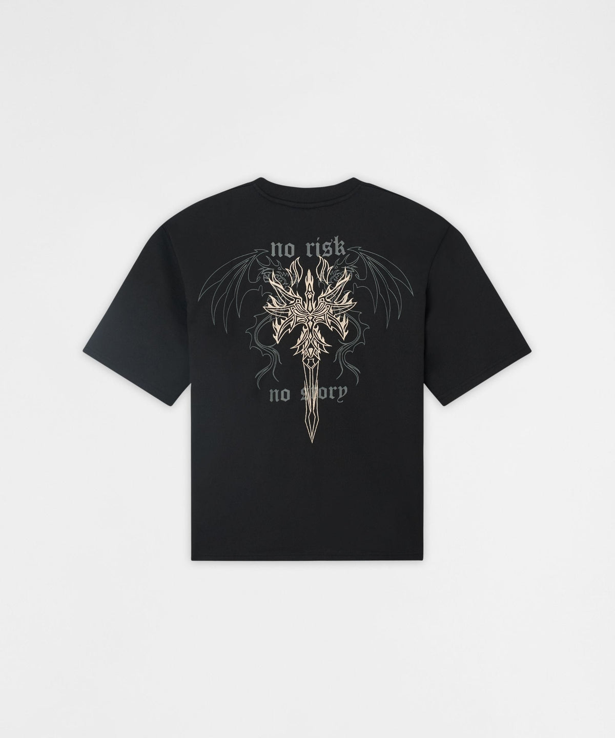 Reason Clothing New | No Risk Interlock Embroidered Short Sleeve Tee - Black