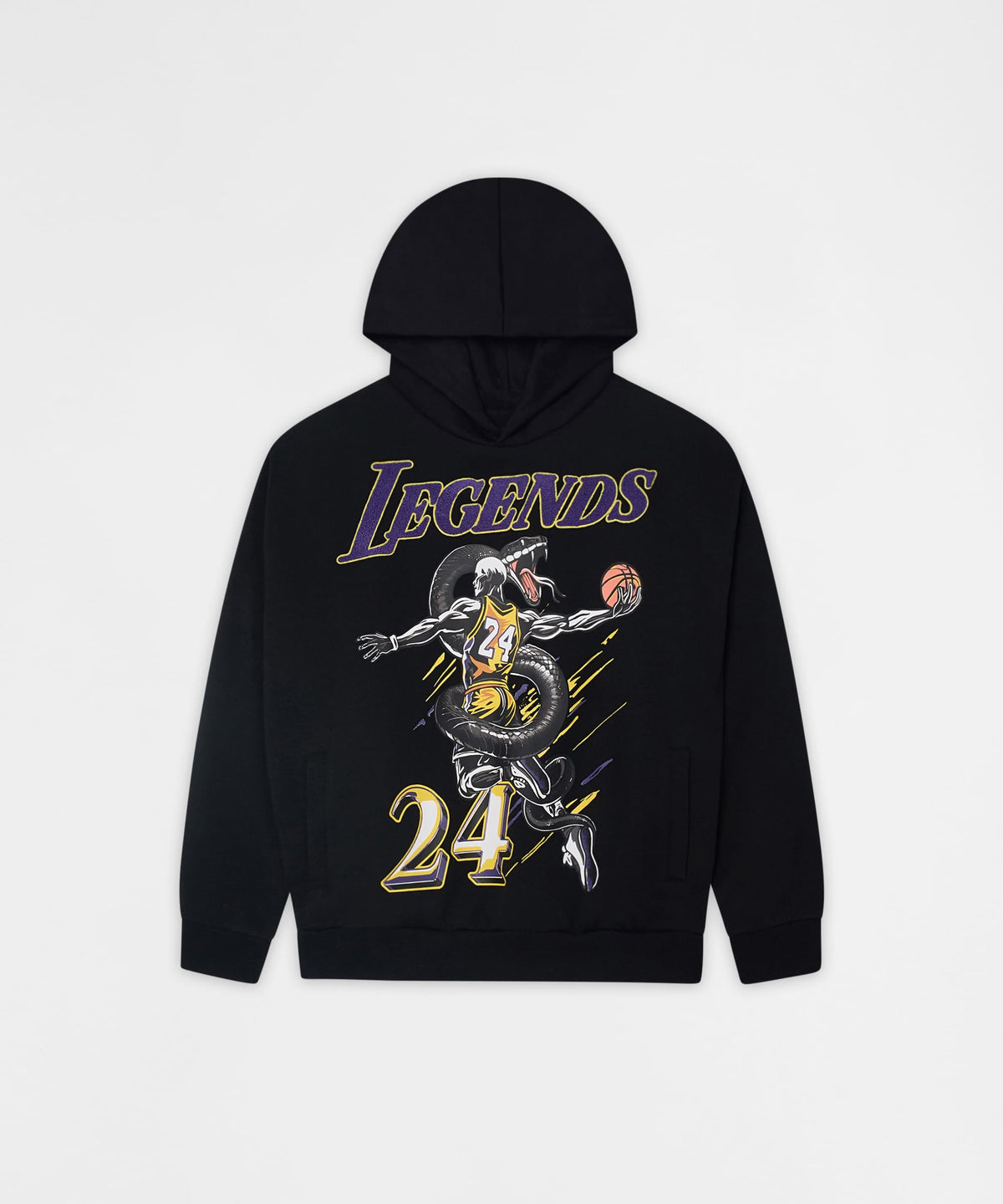 Reason Clothing Sale | Legends Chenille Patched Hoodie - Black