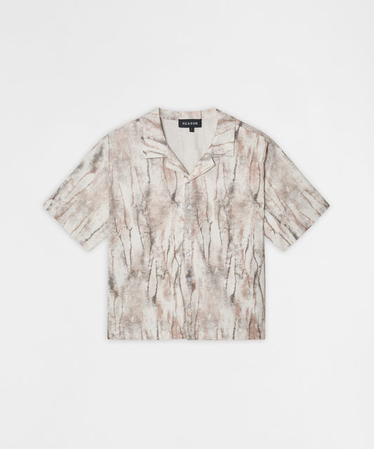 Reason Clothing Customer Favorite | Textured Marble Button Down Shirt