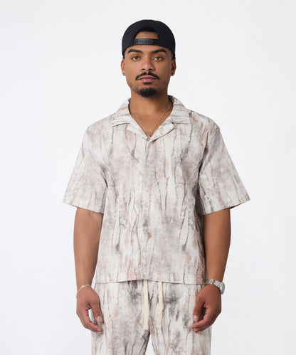Reason Clothing Customer Favorite | Textured Marble Button Down Shirt