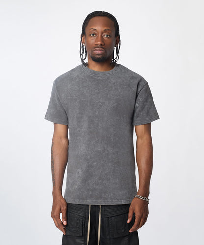 Reason Clothing Top Pick | Washed Essentials Classic Short Sleeve Tee - Dark Grey