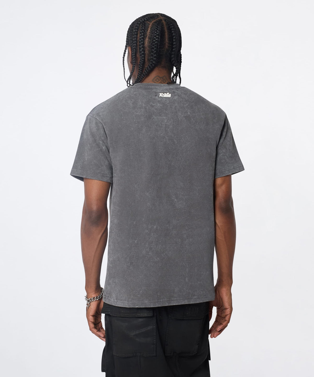 Reason Clothing Top Pick | Washed Essentials Classic Short Sleeve Tee - Dark Grey