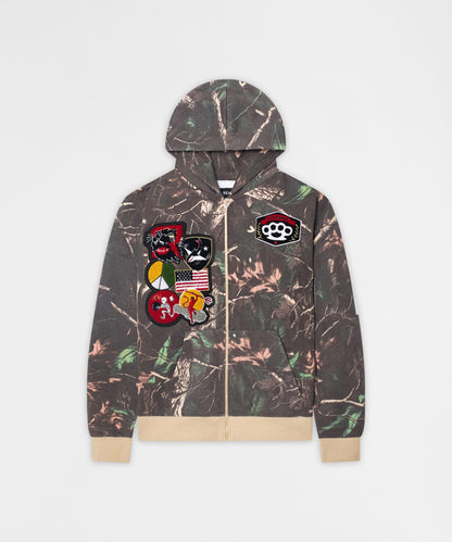 Reason Clothing Smart Buy | Recon Patch Camo Zip Hoodie