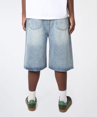 Reason Clothing Hot Sale | Baggy Denim Short - Light Blue