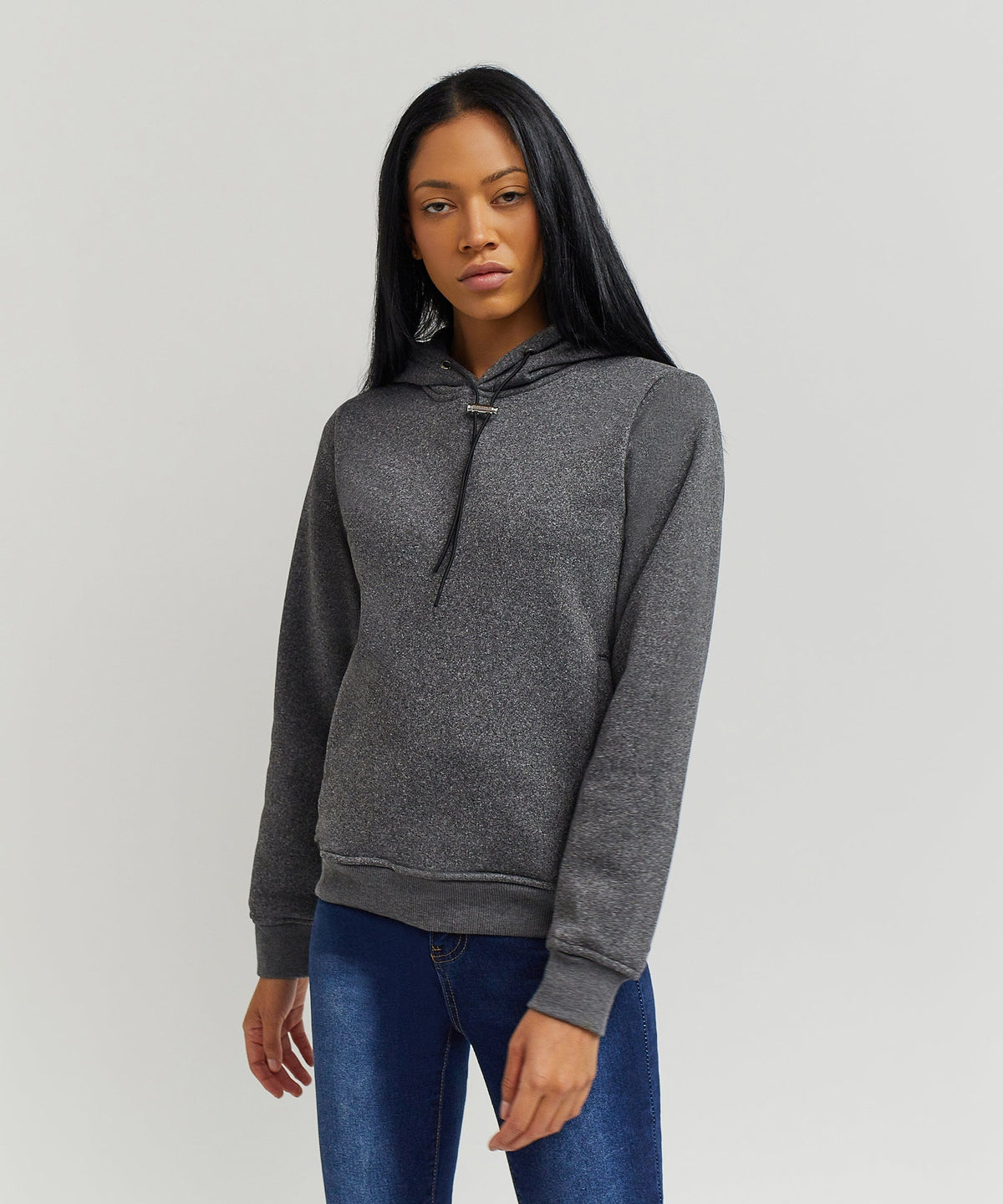 Reason Clothing Smart Buy | Wooster Women's Long Sleeve Hoodie - Grey