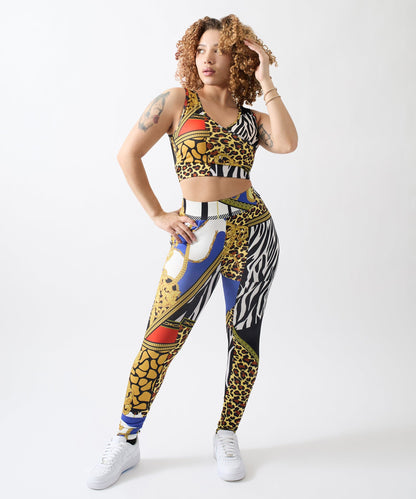 Reason Clothing Value | Womens Plaid Chain Sports Bra