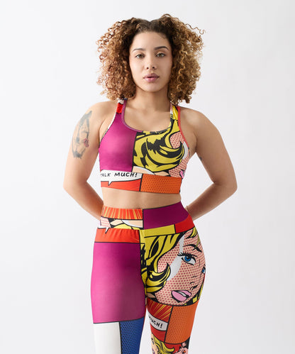 Reason Clothing Premium | Womens Pop Art Sports Bra