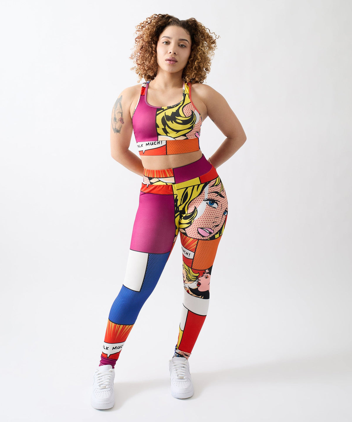 Reason Clothing Premium | Womens Pop Art Sports Bra