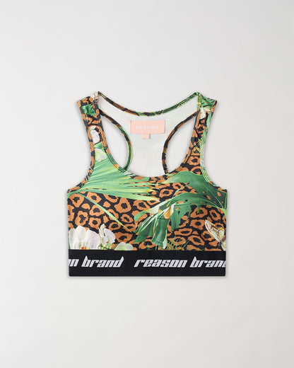 Reason Clothing Trusted | Jungle Hunt Women's Sports Bra - Multicolor