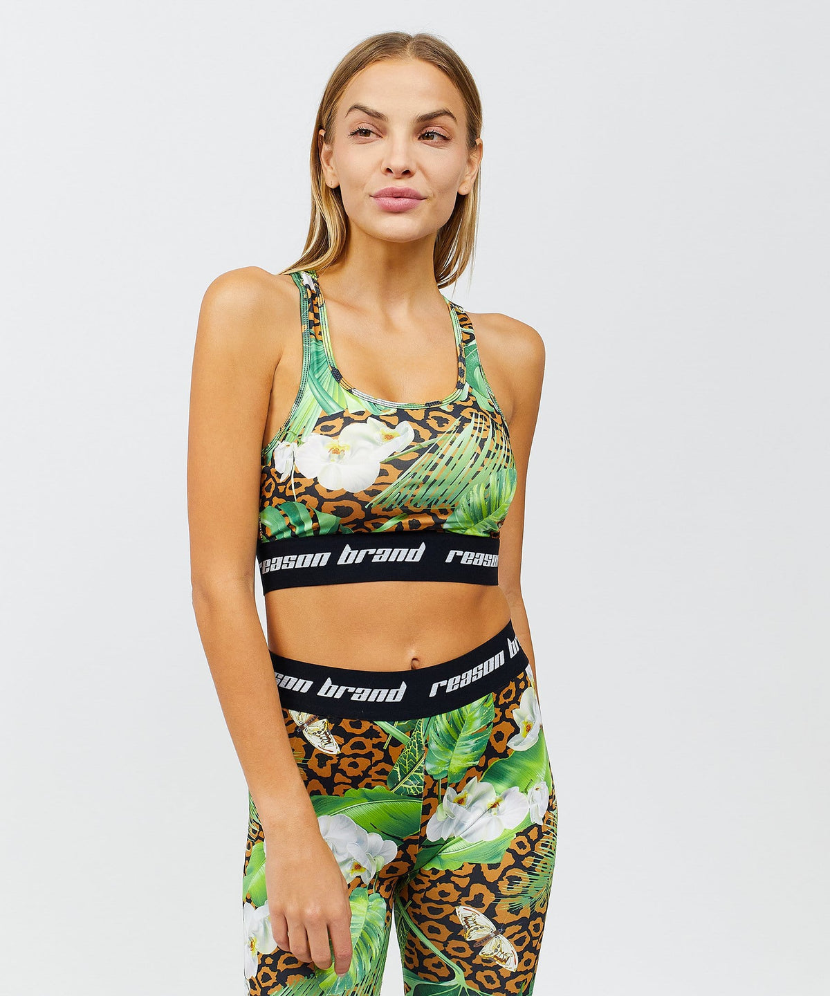 Reason Clothing Trusted | Jungle Hunt Women's Sports Bra - Multicolor