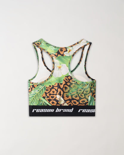 Reason Clothing Trusted | Jungle Hunt Women's Sports Bra - Multicolor