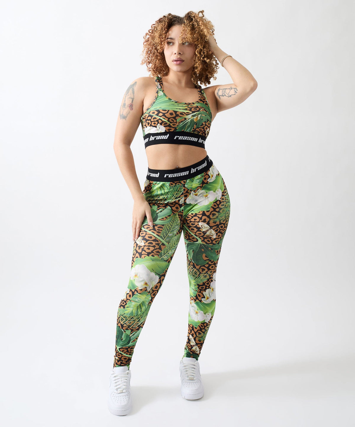 Reason Clothing Trusted | Jungle Hunt Women's Sports Bra - Multicolor