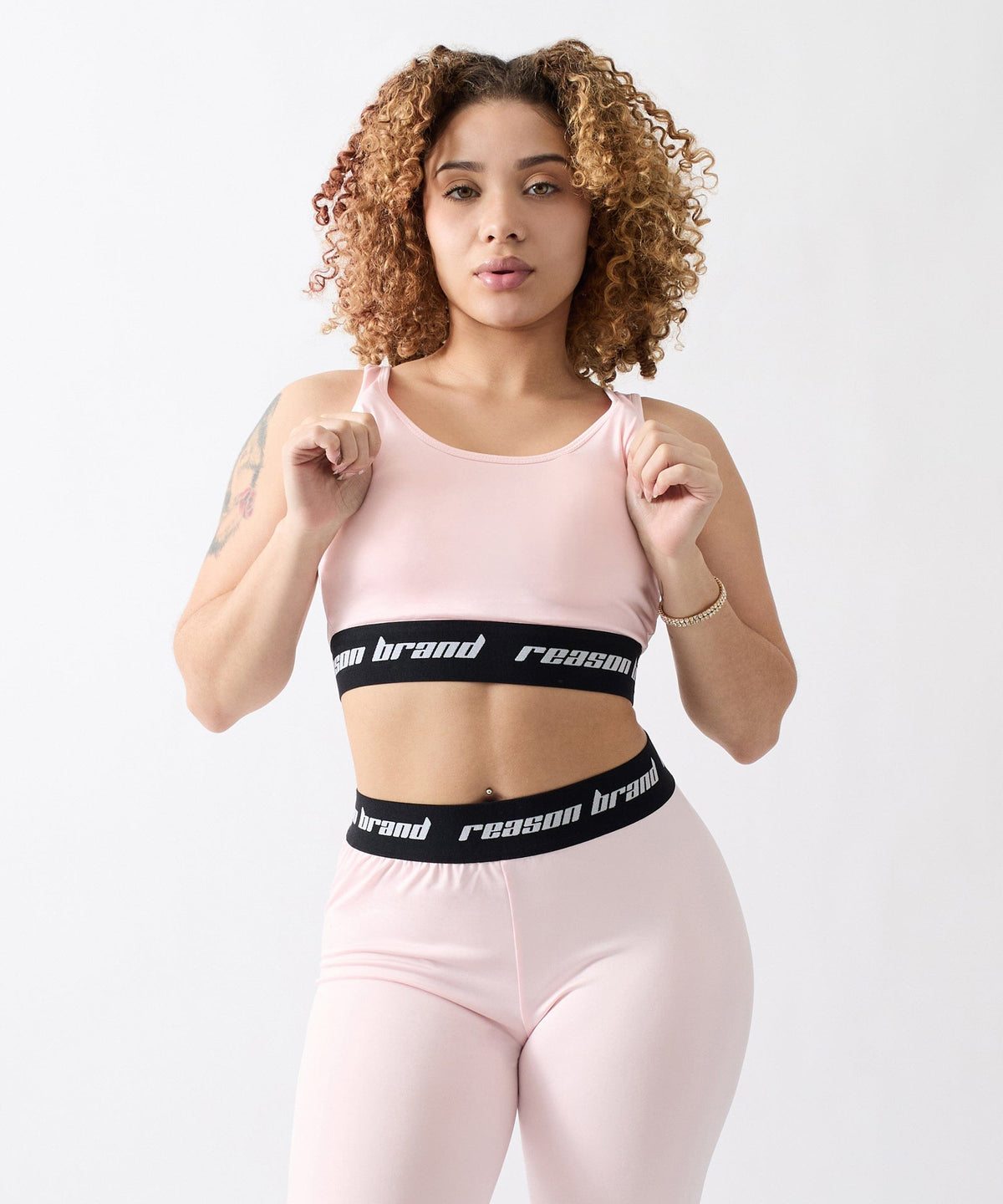 Reason Clothing Popular | Blush Women's Sports Bra - Pink