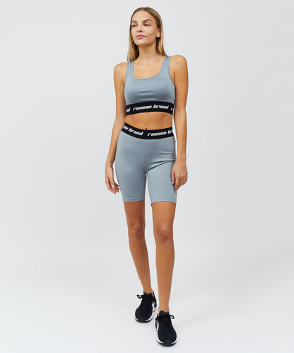 Reason Clothing Trusted | Cara Women's Biker Shorts - Grey