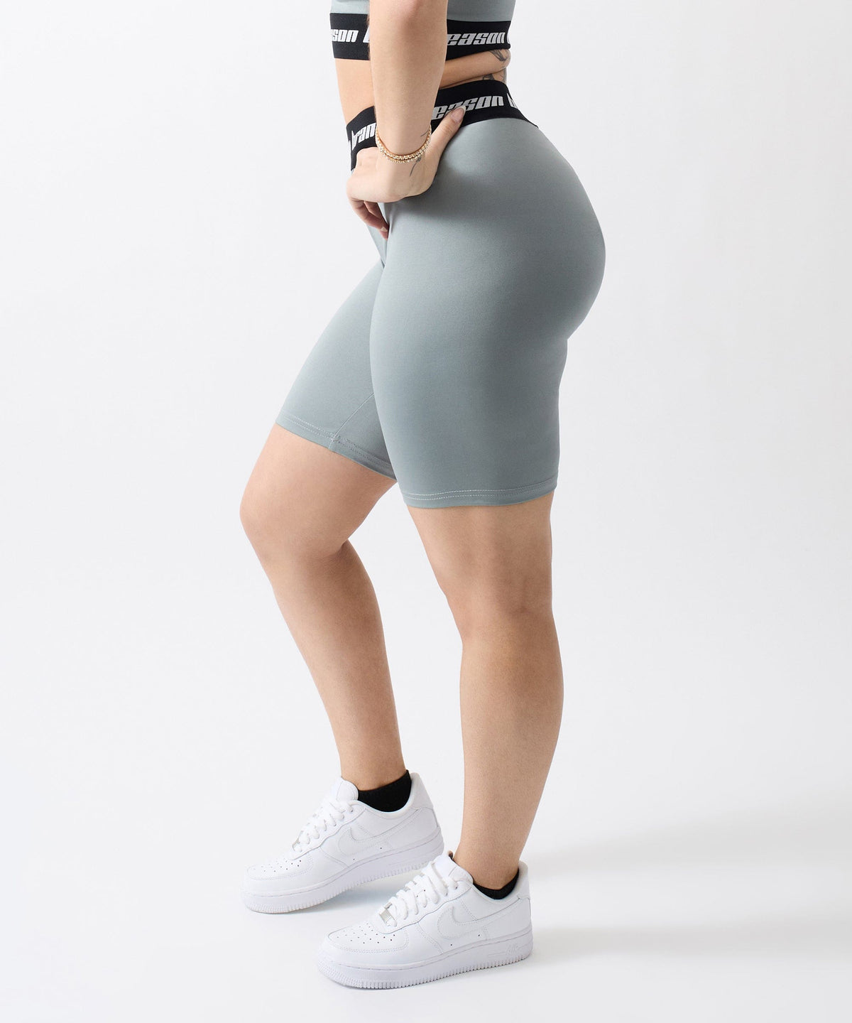 Reason Clothing Trusted | Cara Women's Biker Shorts - Grey