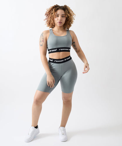 Reason Clothing Trusted | Cara Women's Biker Shorts - Grey