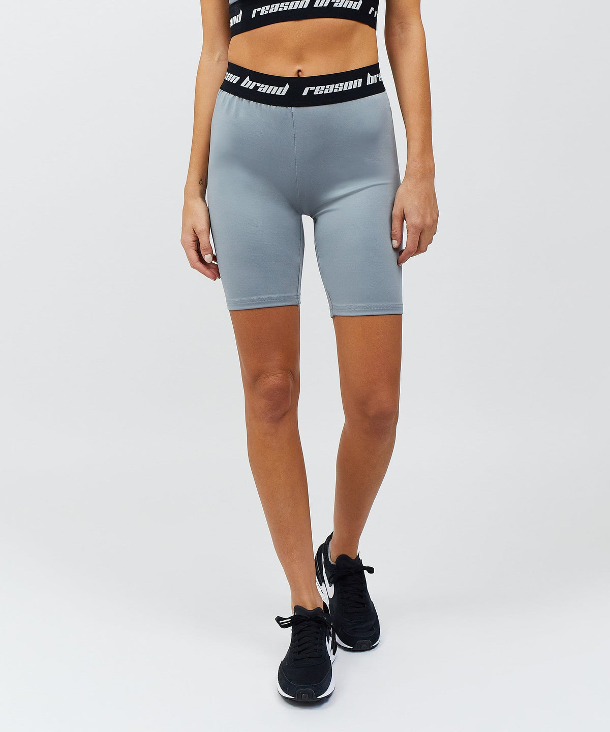 Reason Clothing Trusted | Cara Women's Biker Shorts - Grey
