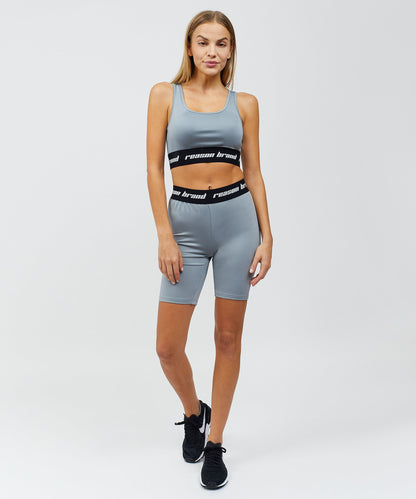 Reason Clothing Trusted | Cara Women's Biker Shorts - Grey