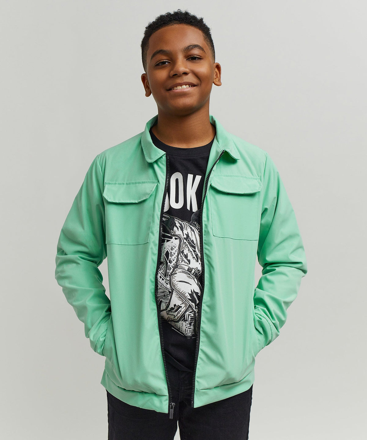 Reason Clothing Special Offer | Scout Kid's Utility Jacket - Sage