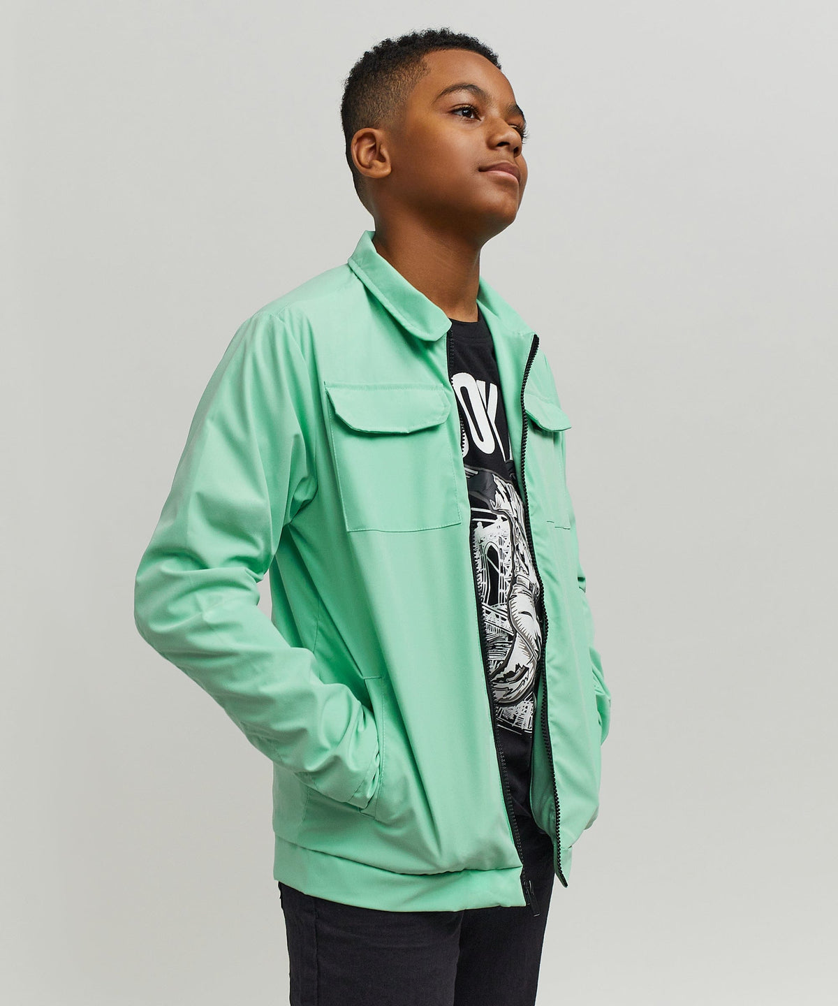 Reason Clothing Special Offer | Scout Kid's Utility Jacket - Sage