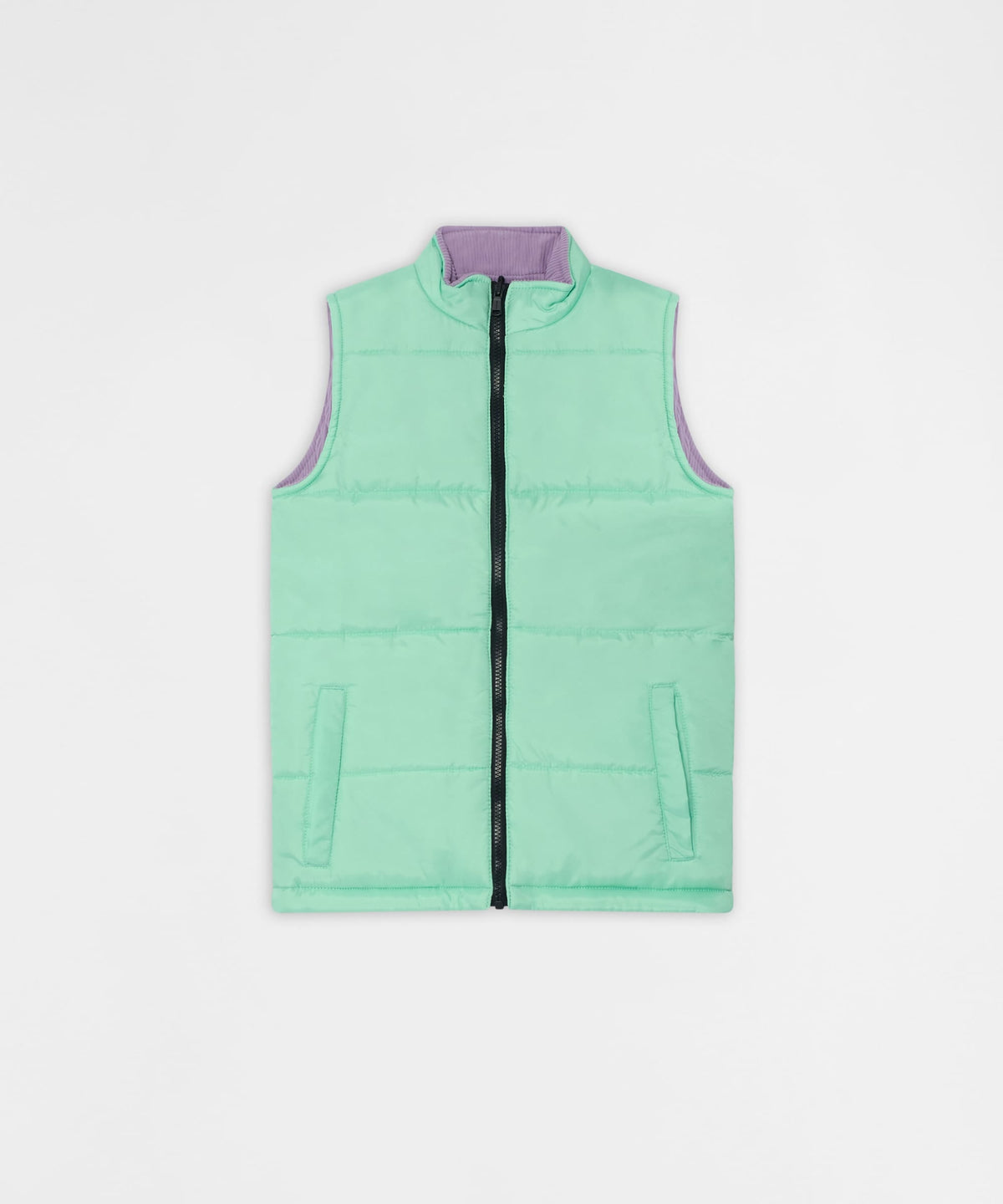 Reason Clothing Essential | Fresh Start Kid's Reversible Puffer Vest - Sage