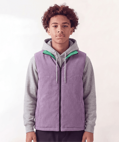 Reason Clothing Essential | Fresh Start Kid's Reversible Puffer Vest - Sage