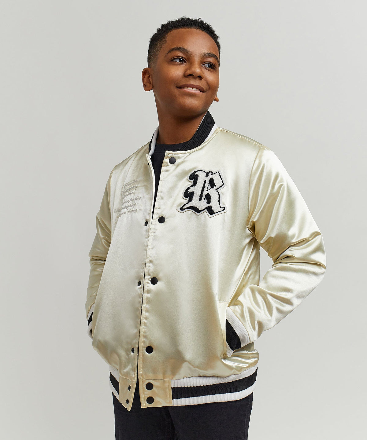Reason Clothing Discount | Kids Ply Hard Satin Jacket