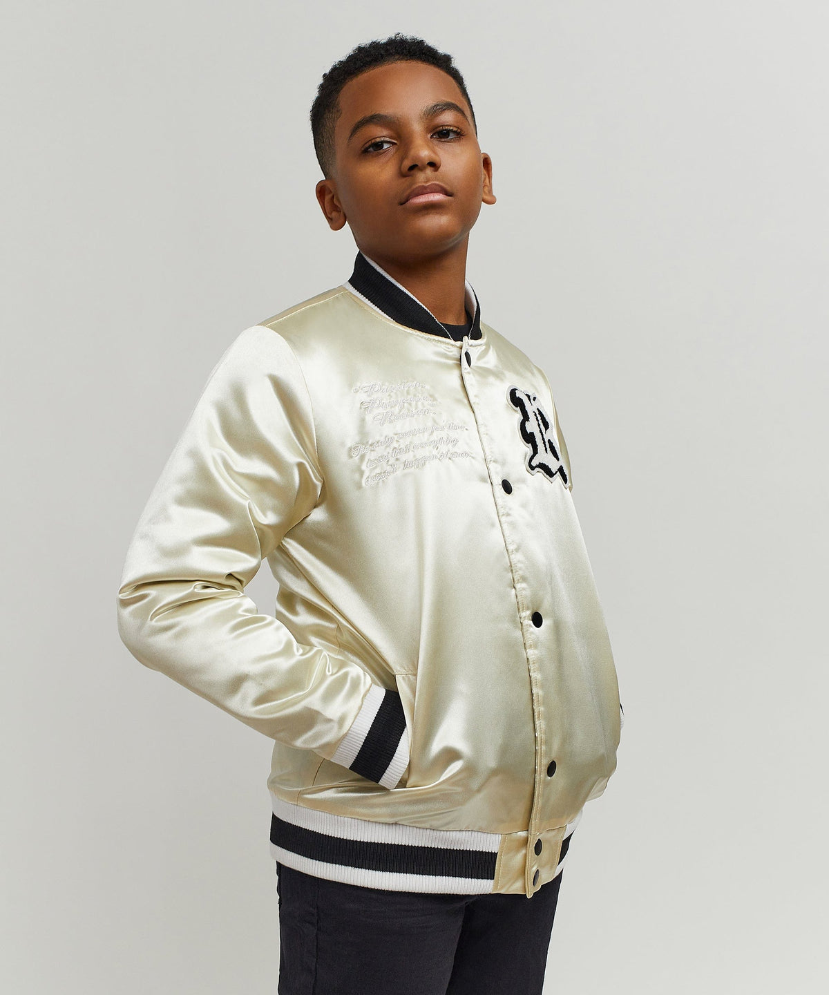 Reason Clothing Discount | Kids Ply Hard Satin Jacket