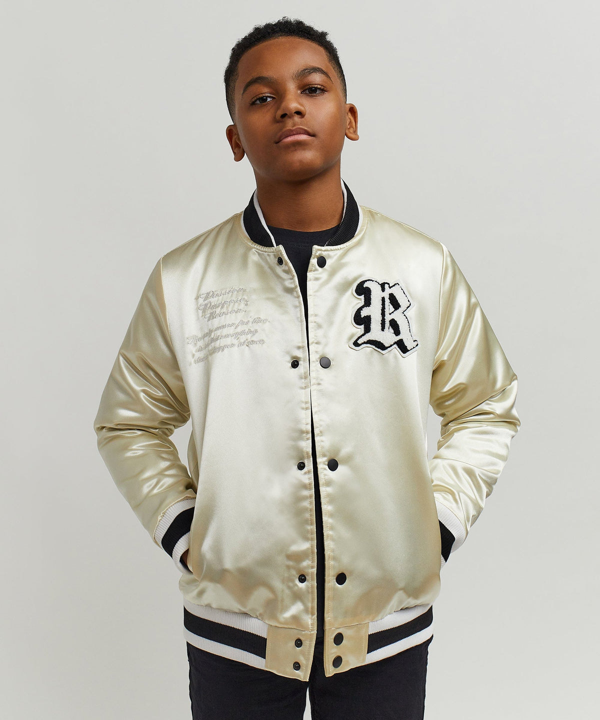 Reason Clothing Discount | Kids Ply Hard Satin Jacket