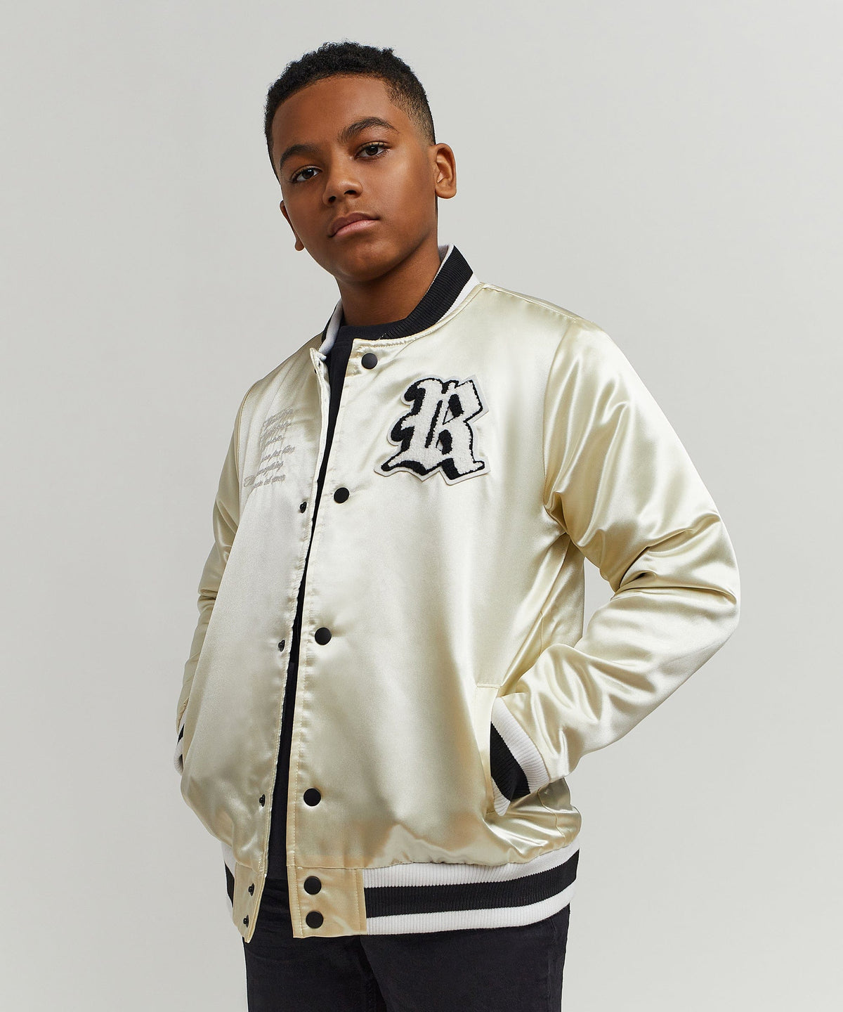 Reason Clothing Discount | Kids Ply Hard Satin Jacket