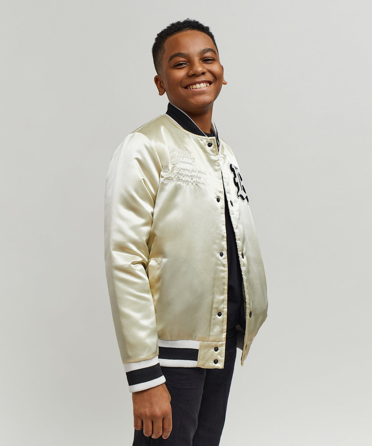 Reason Clothing Discount | Kids Ply Hard Satin Jacket