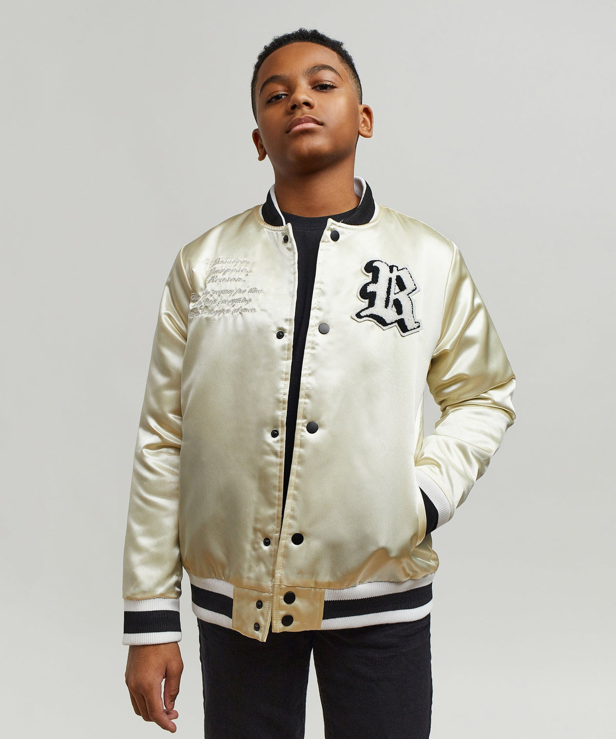 Reason Clothing Discount | Kids Ply Hard Satin Jacket