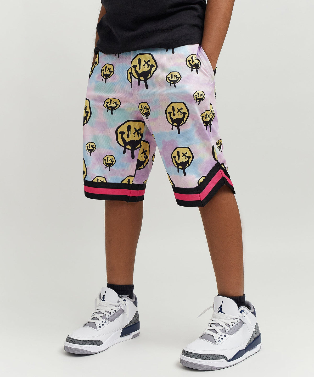Reason Clothing Popular | Trippy Mesh Kids Shorts