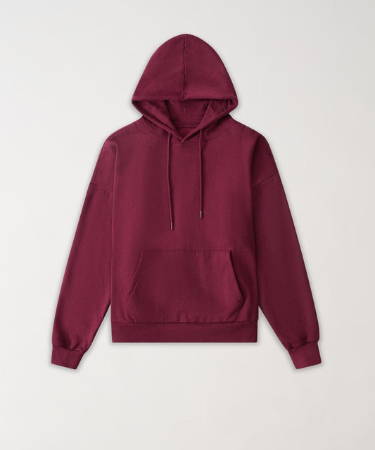 Reason Clothing Signature | Essential Boxy Fit Zip Up Hoodie - Mauve
