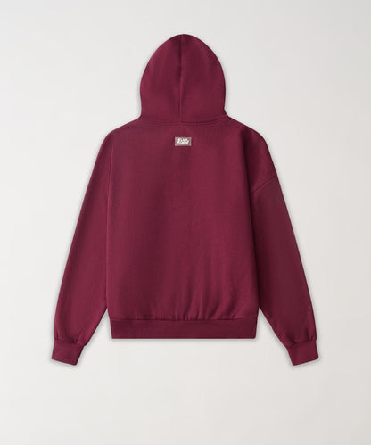 Reason Clothing Signature | Essential Boxy Fit Zip Up Hoodie - Mauve